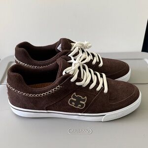 Brown and White Men's Sneakers